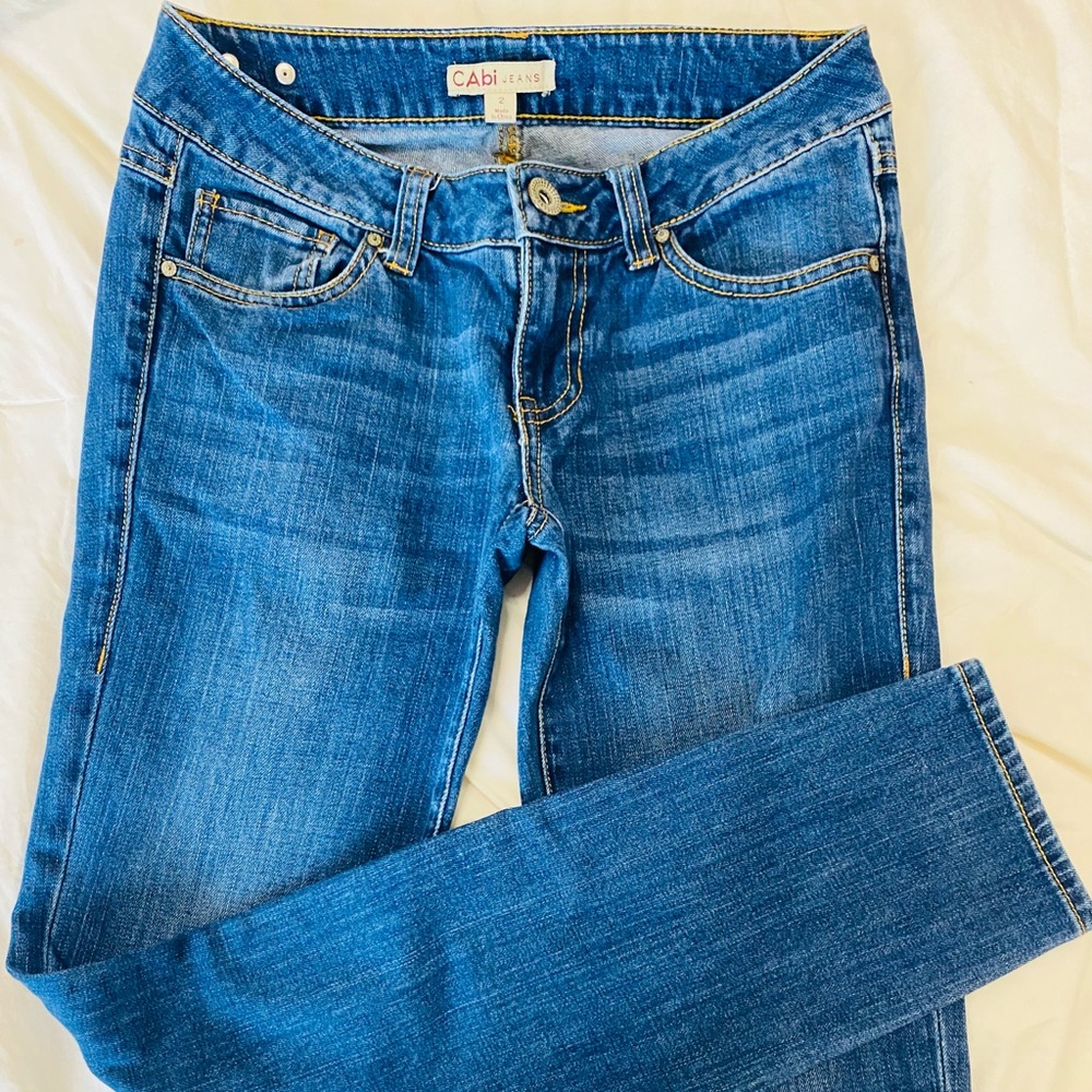 Dark wash jeans size 2 straight leg